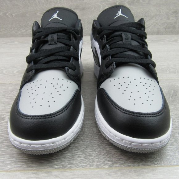 Air Jordan 1 Low GS Size 7Y Shadow Black Grey Shoes NEW - Picture 4 of 12
